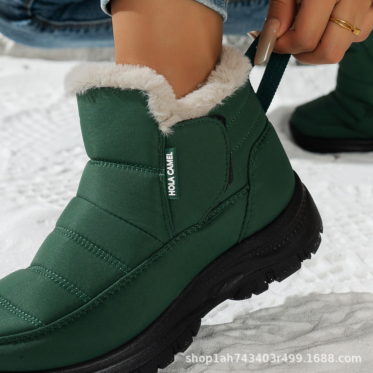 Women’s Insulated Snow Boots – Waterproof, Non-Slip & Fur Lined | Comfortable Warm Winter Shoes for Mature Women