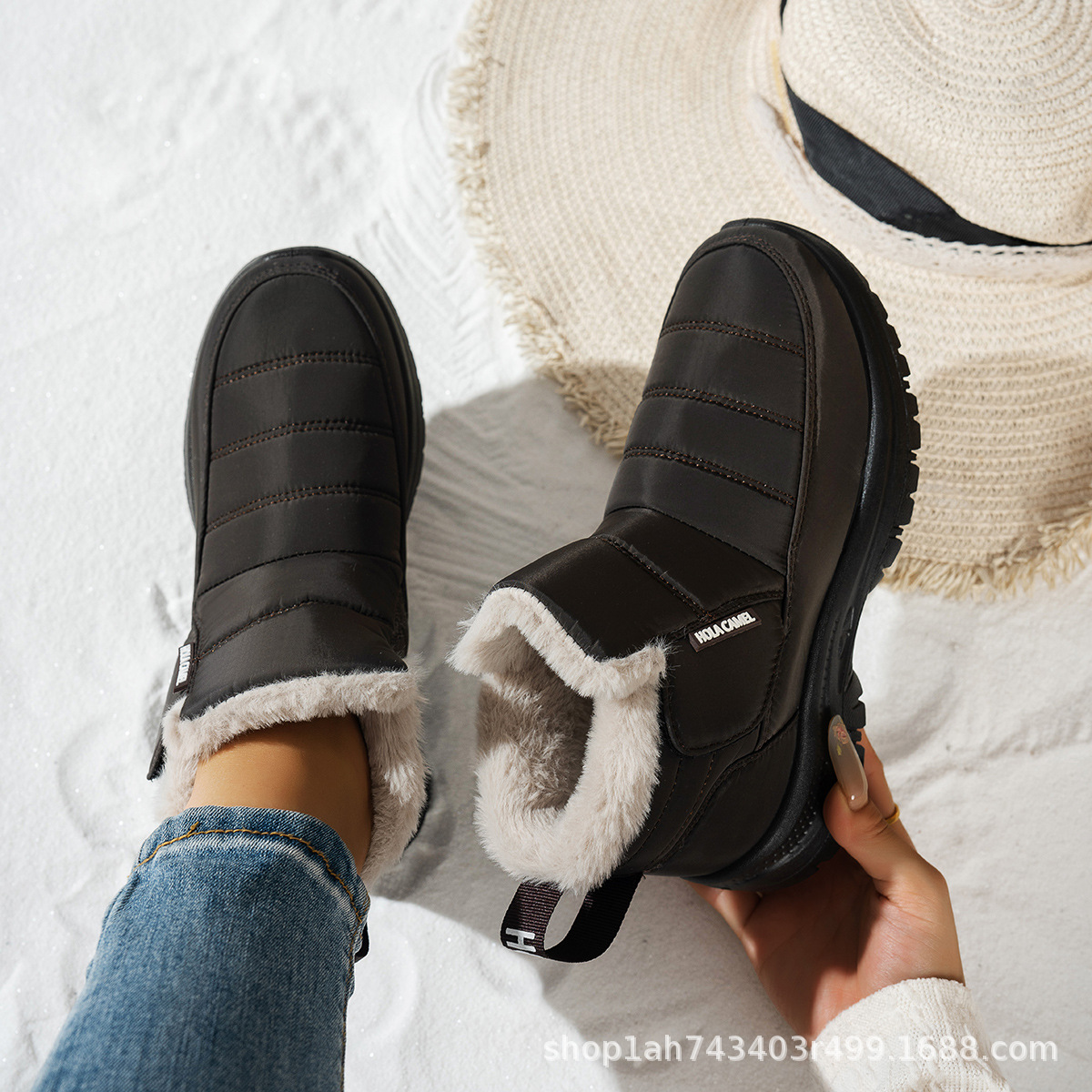 Women’s Insulated Snow Boots – Waterproof, Non-Slip & Fur Lined | Comfortable Warm Winter Shoes for Mature Women