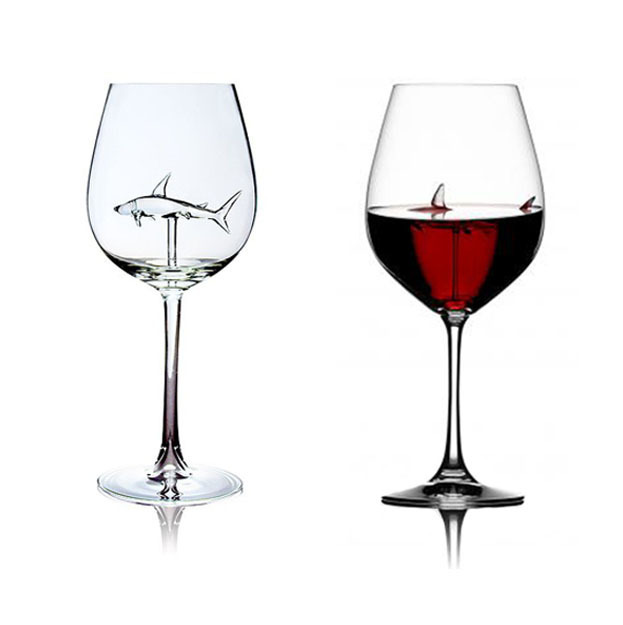 🦈The Shark Wine Glass✨Handmade