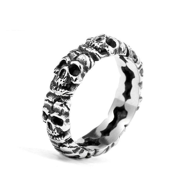 BLACKRISS™Retro Stainless Steel Skull Ring-Blackriss