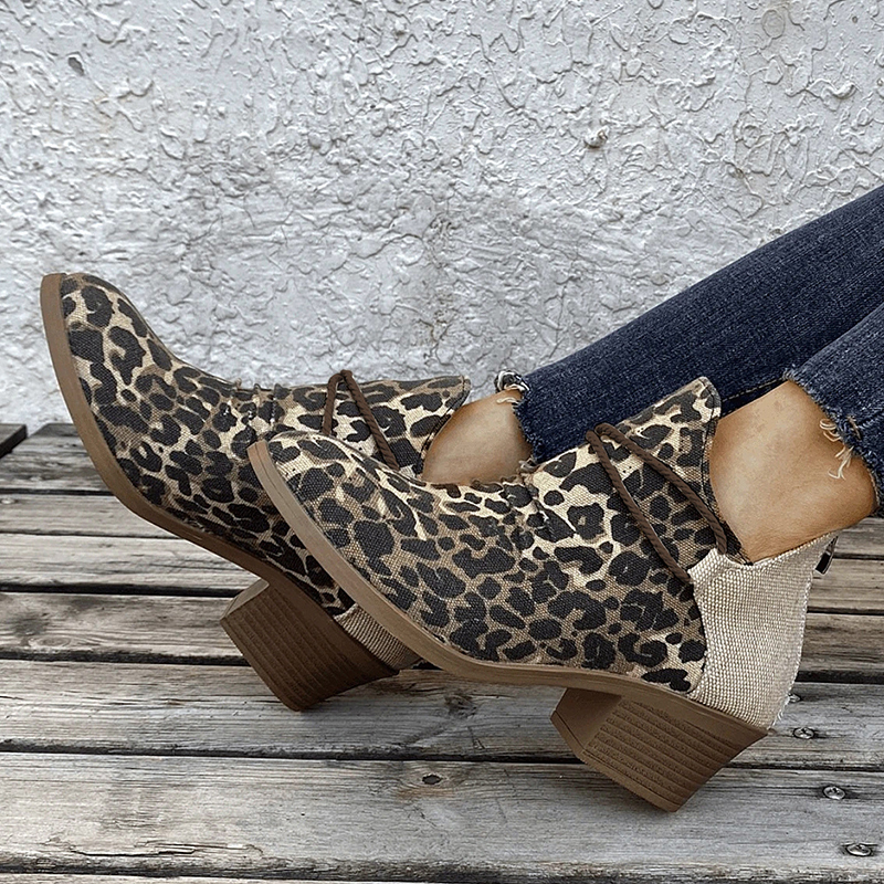 Women's Comfortable Retro Thick Heel Orthopedic Shoes