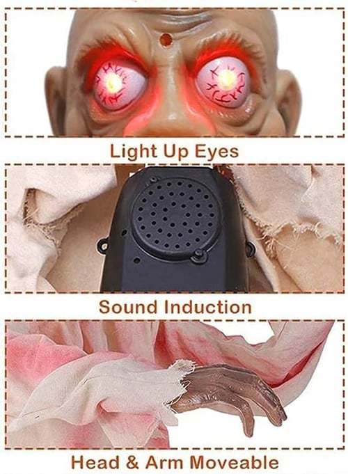 Halloween Creepy Rocking Skeleton