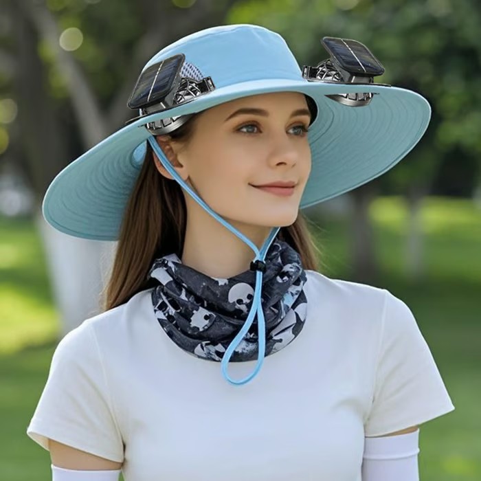 🎁2026 New Ultralight Solar Fan Sun Hat – Lighter Than a Baseball!⚾(Only 11oz)