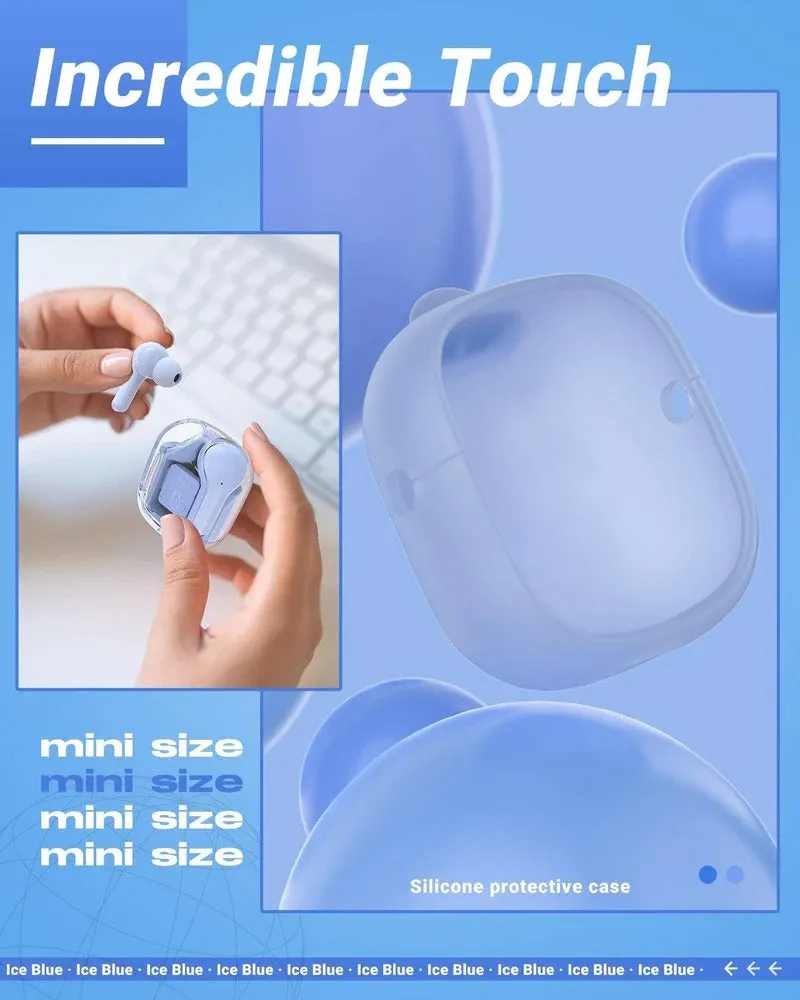 Bluetooth Headphones Crystal Earbuds (Works with iPhone & Android)