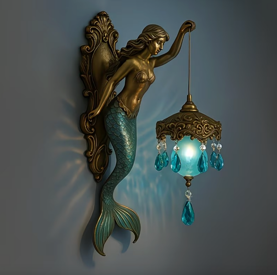 Vintage Mermaid Glow Wall Lamp
