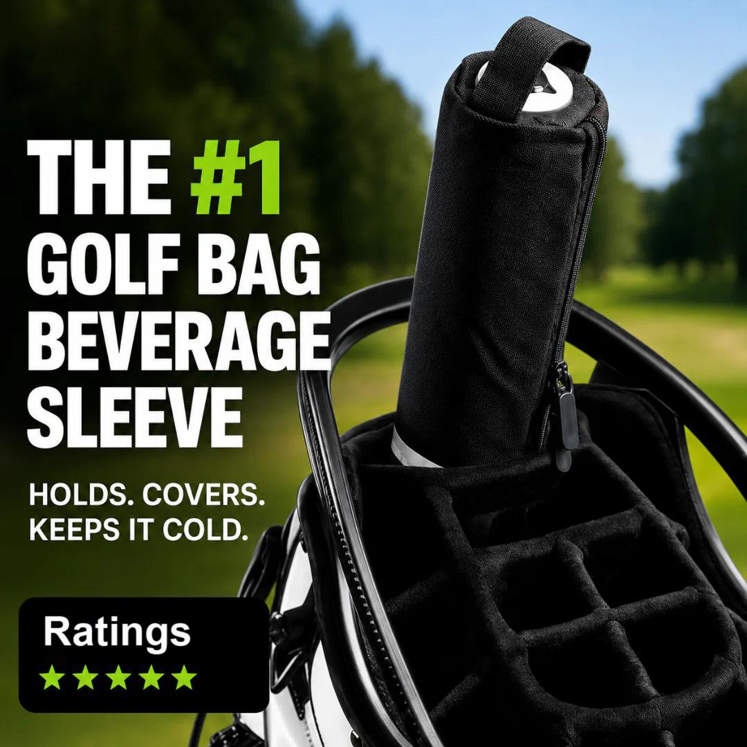 ⛳Golf Bag Hidden Drink Cooler Sleeve – ❄️Insulated Portable Beverage Storage🎒 | Discreet Canned Drink Holder For Golf Lovers✨
