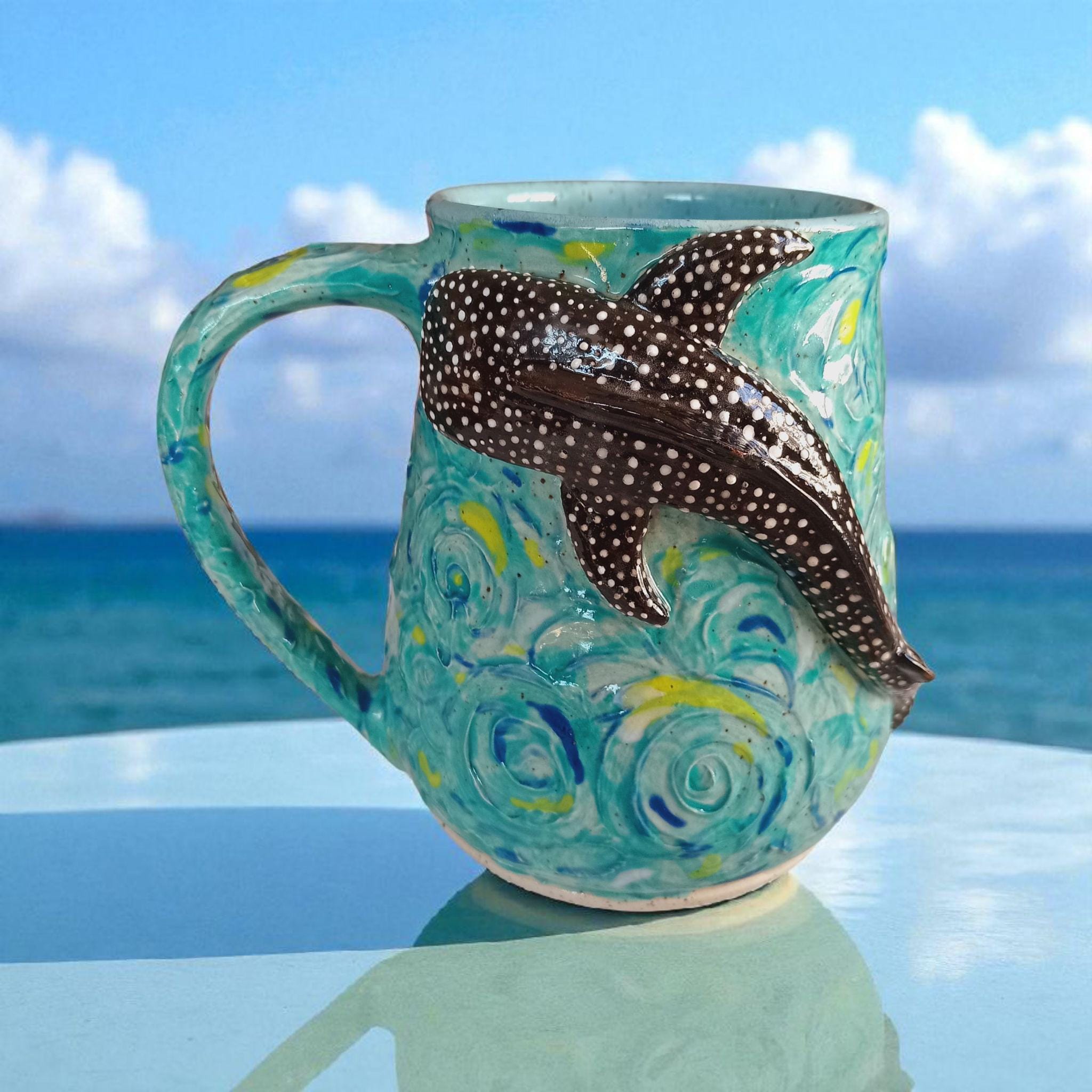 Hand-Sculpted Whale Shark Mug