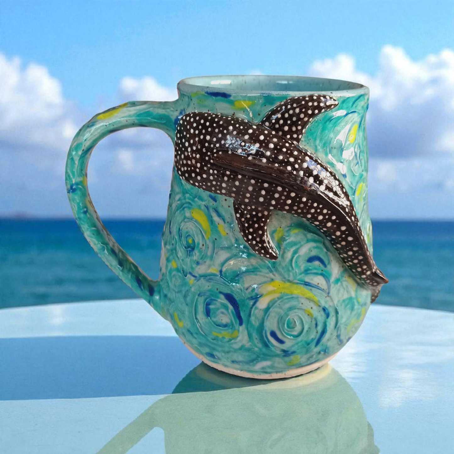 Hand-Sculpted Whale Shark Mug