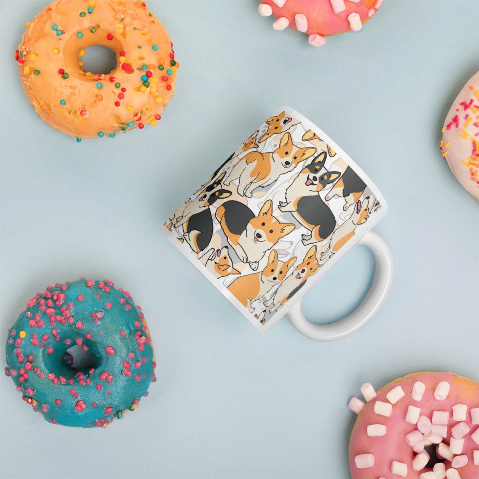 Corgi Coffee Mug, Cute Corgi Gift, Dog Lover