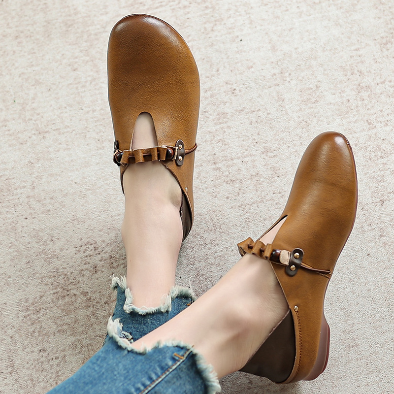 Women's Handmade Soft-soled Comfortable Retro Leather Flats