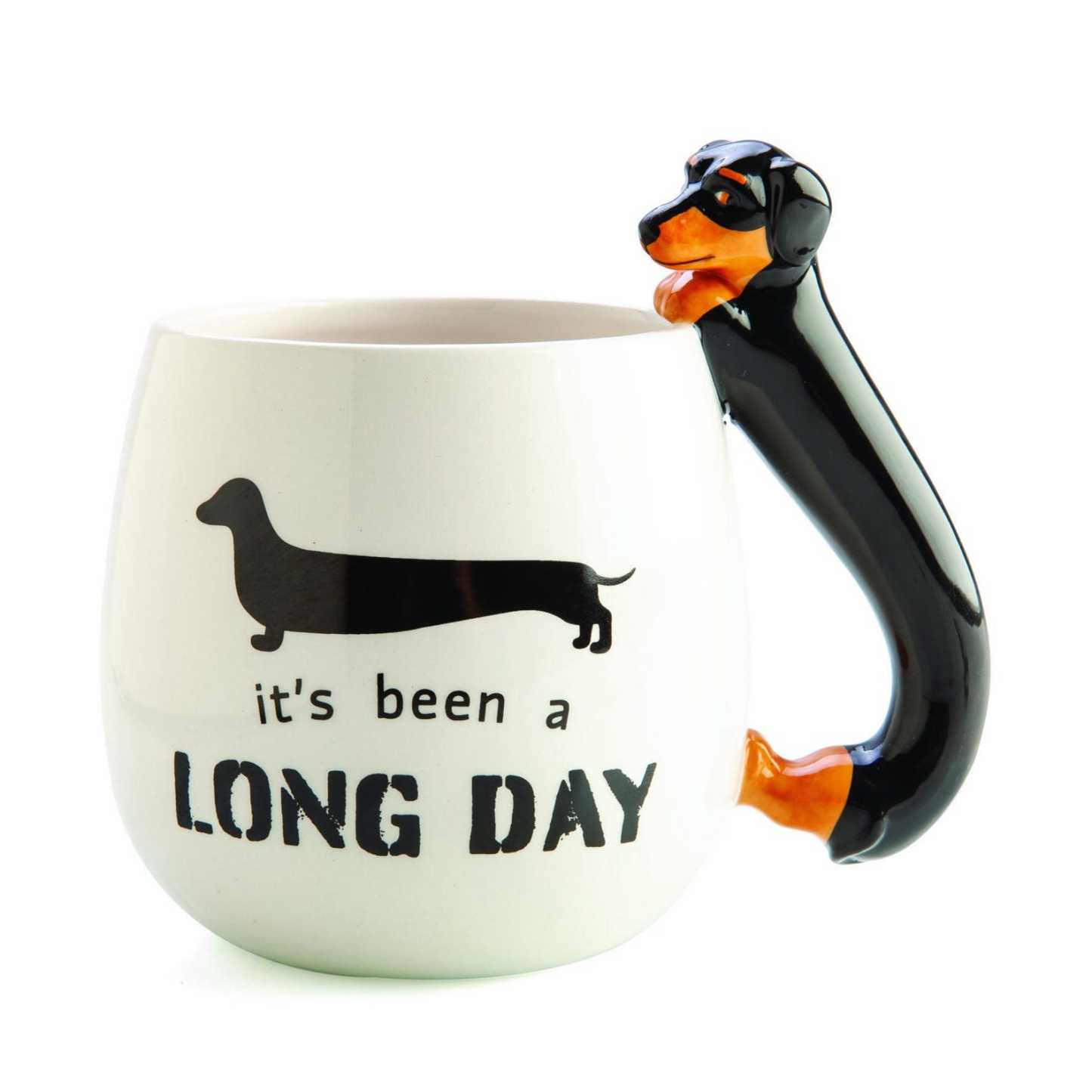 Dachshund Mug Ceramic Funny Dog Lover Gift 3D Sausage Dog Coffee Cup