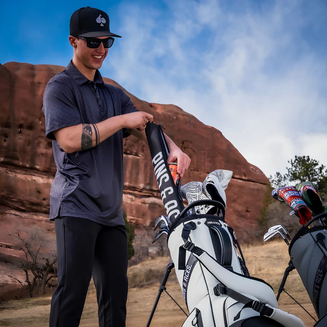 ⛳Golf Bag Hidden Drink Cooler Sleeve – ❄️Insulated Portable Beverage Storage🎒 | Discreet Canned Drink Holder For Golf Lovers✨