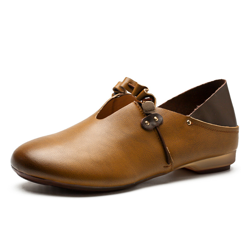 Women's Handmade Soft-soled Comfortable Retro Leather Flats
