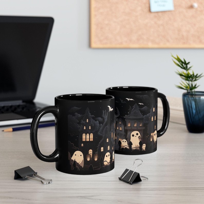 Kawaii Goth Ghosts Coffee Mug