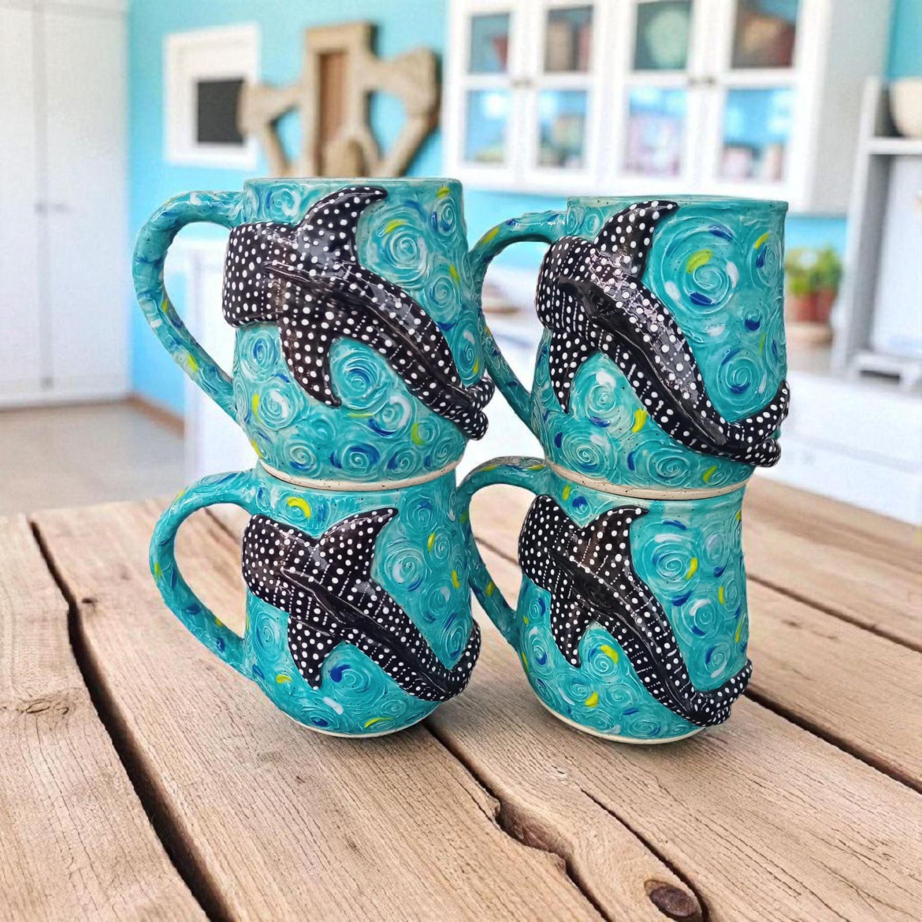 Hand-Sculpted Whale Shark Mug