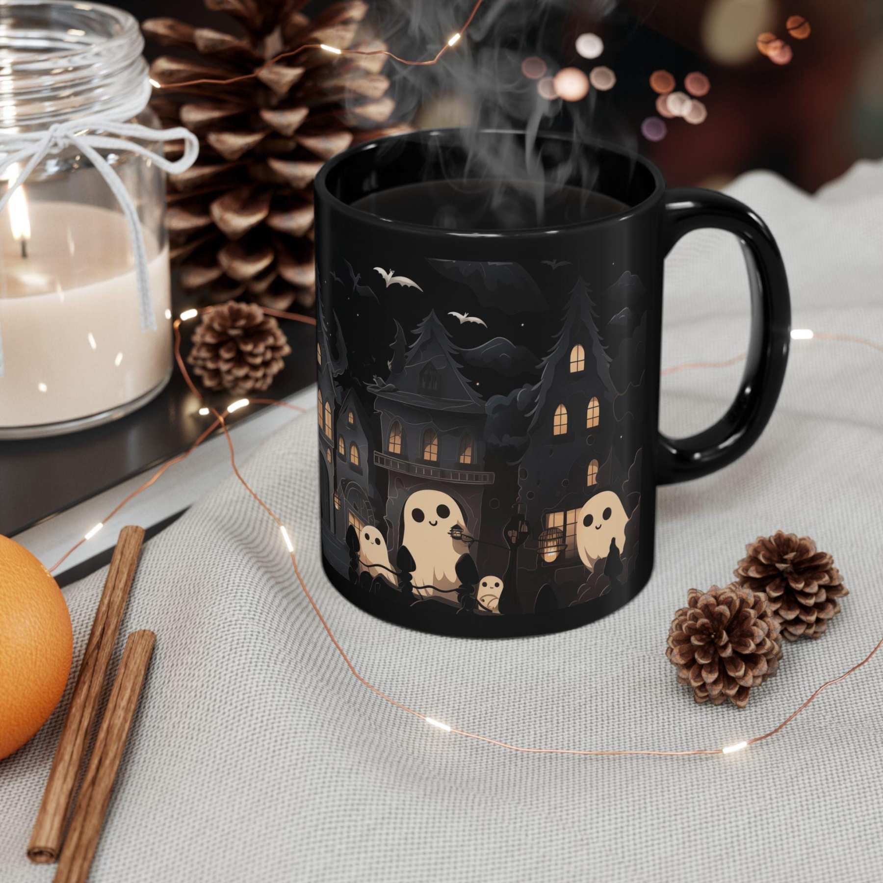 Kawaii Goth Ghosts Coffee Mug
