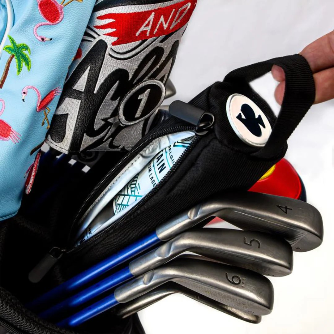 ⛳Golf Bag Hidden Drink Cooler Sleeve – ❄️Insulated Portable Beverage Storage🎒 | Discreet Canned Drink Holder For Golf Lovers✨