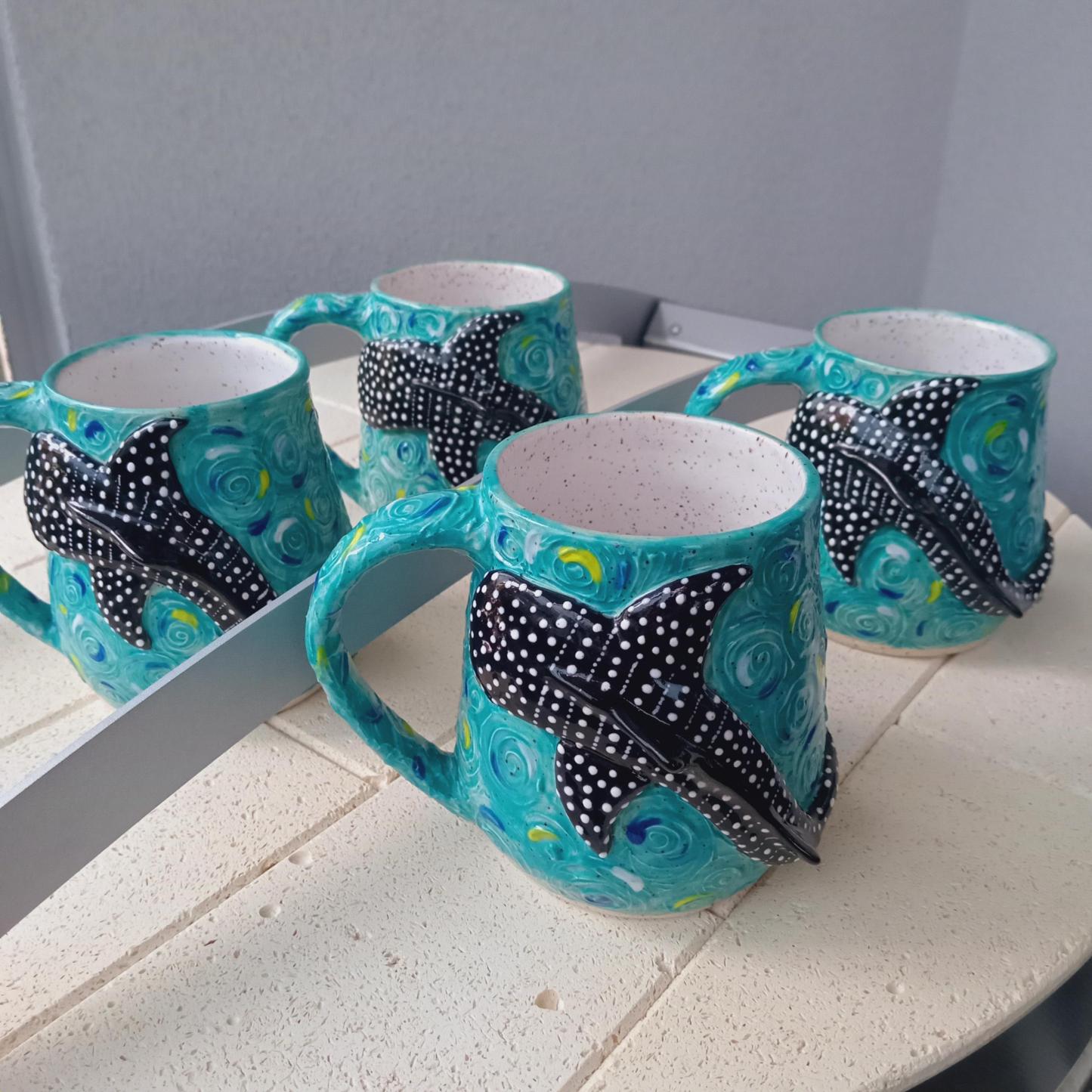Hand-Sculpted Whale Shark Mug