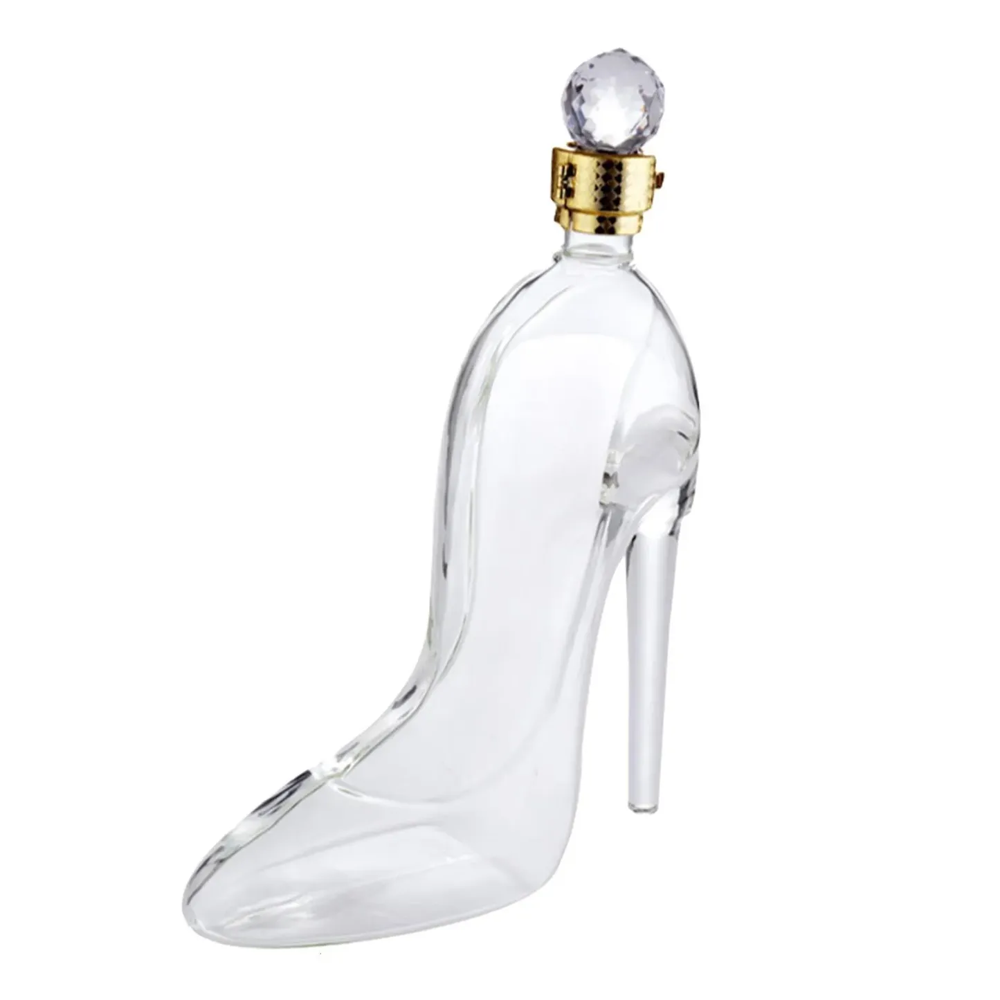 (New Arrivals)Custom Stiletto Wine Decanter With An Airtight Diamond Stopper