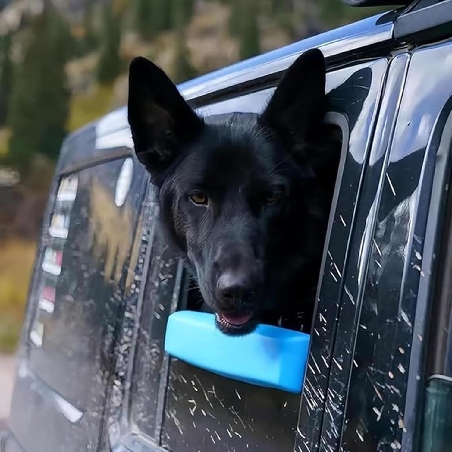 Car Window Chin Rest for Dogs Universal Pet - Blue
