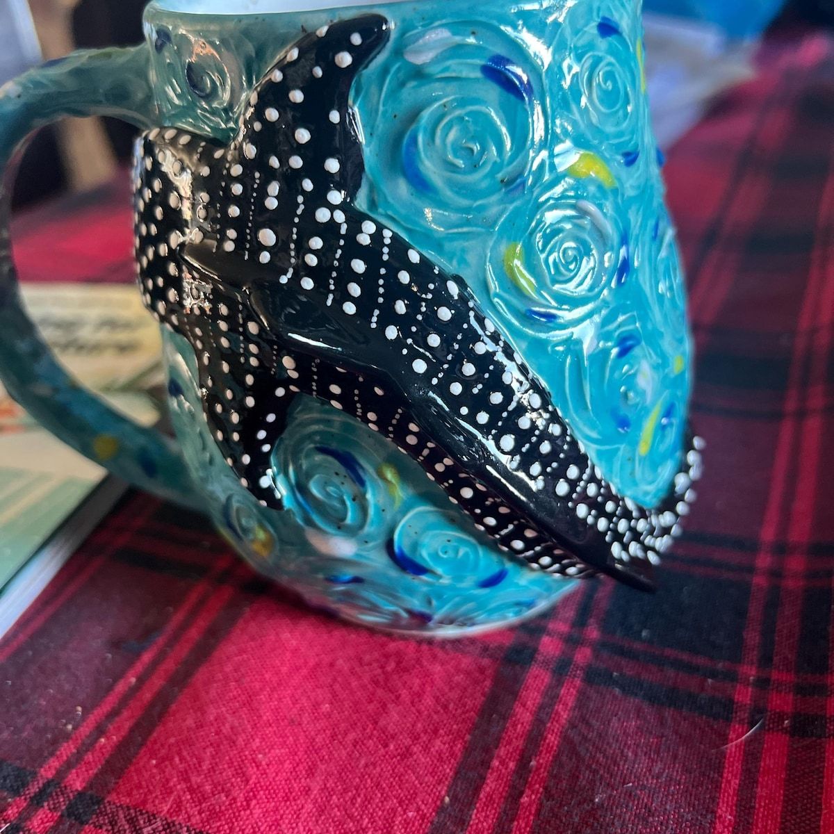 Hand-Sculpted Whale Shark Mug