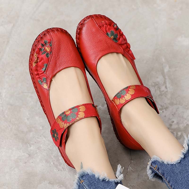 Women's Flats Plus Size Handmade Shoes Comfort Shoes Daily Walking Flo