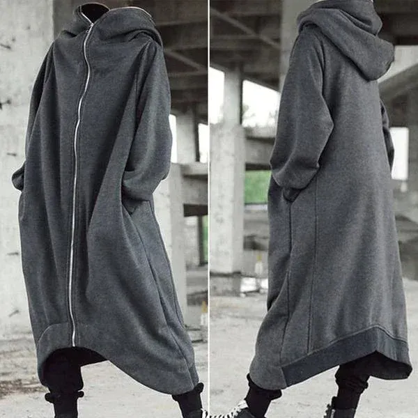 BLACKRISS™ Unisex Long Sleeve Hooded Nazgul Long Coat-Blackriss