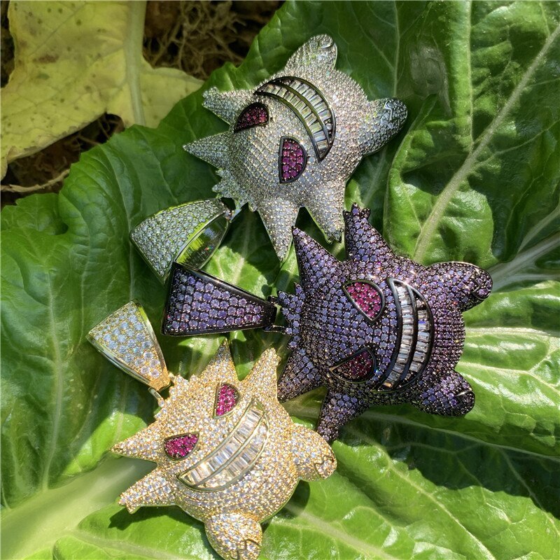 BLACKRISS™Iced Out Gengar Pendant-Blackriss