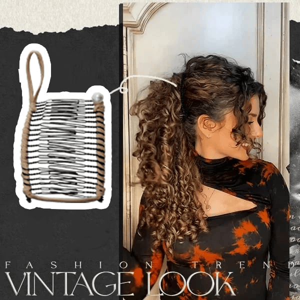 Vintage Stretchy Banana Hair Clip