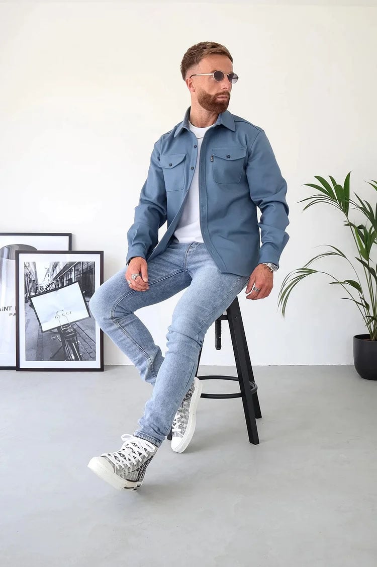 Button Down Shirt Jacket (Buy 3 Free Shipping)