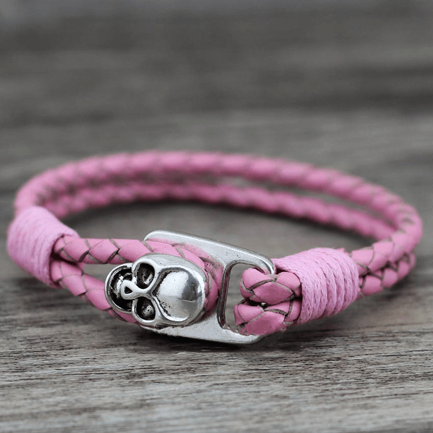 Blackriss™Skull Leather Bracelet-Blackriss