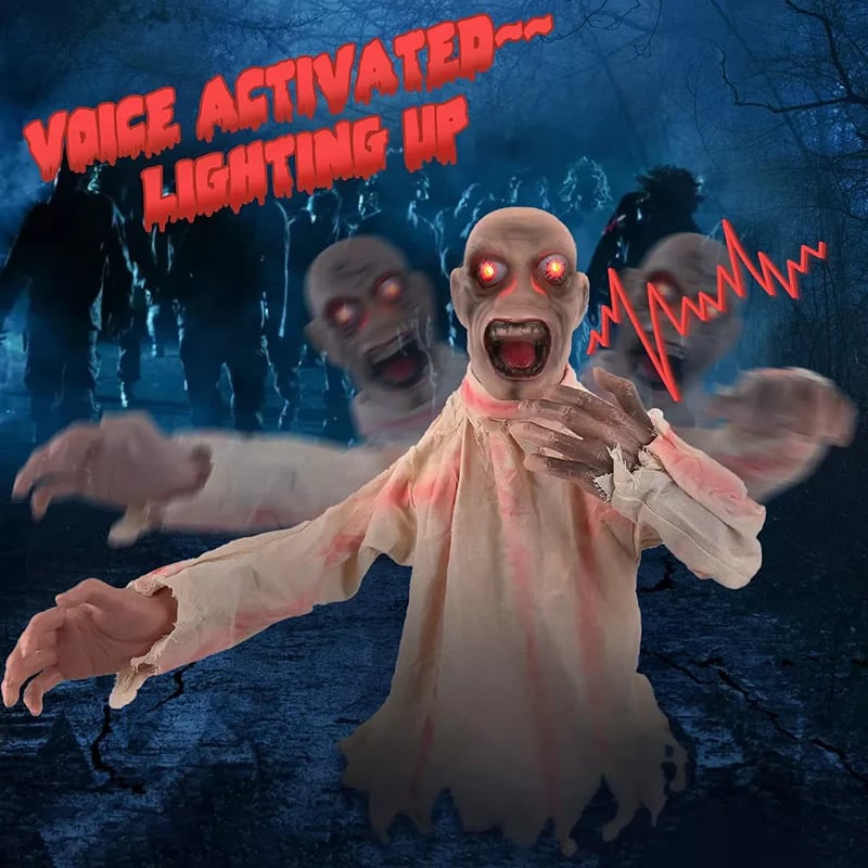 Halloween Creepy Rocking Skeleton