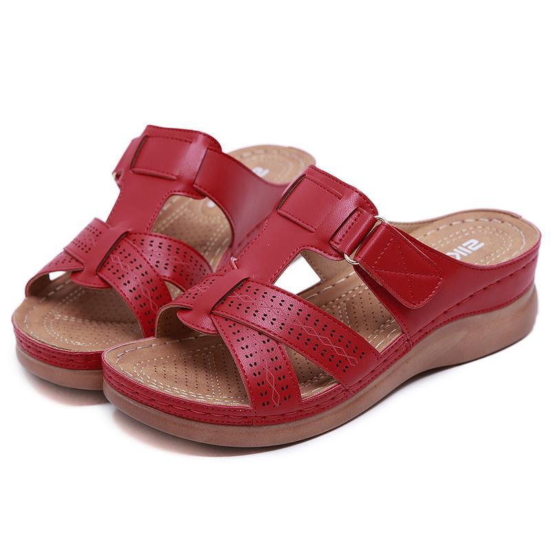Women's Hook Loop Wedges Sandals