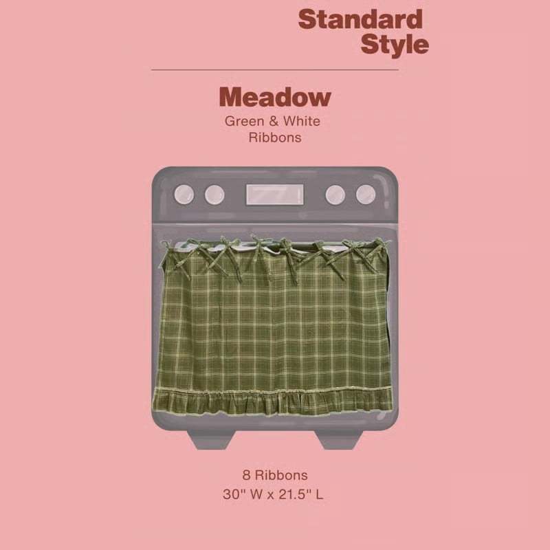 🧺 Handmade Oven Skirts | Farmhouse Kitchen Décor🔒 Heat-Resistant | 🎀 Effortless Install | ✨ Hide Clutter & Elevate Style