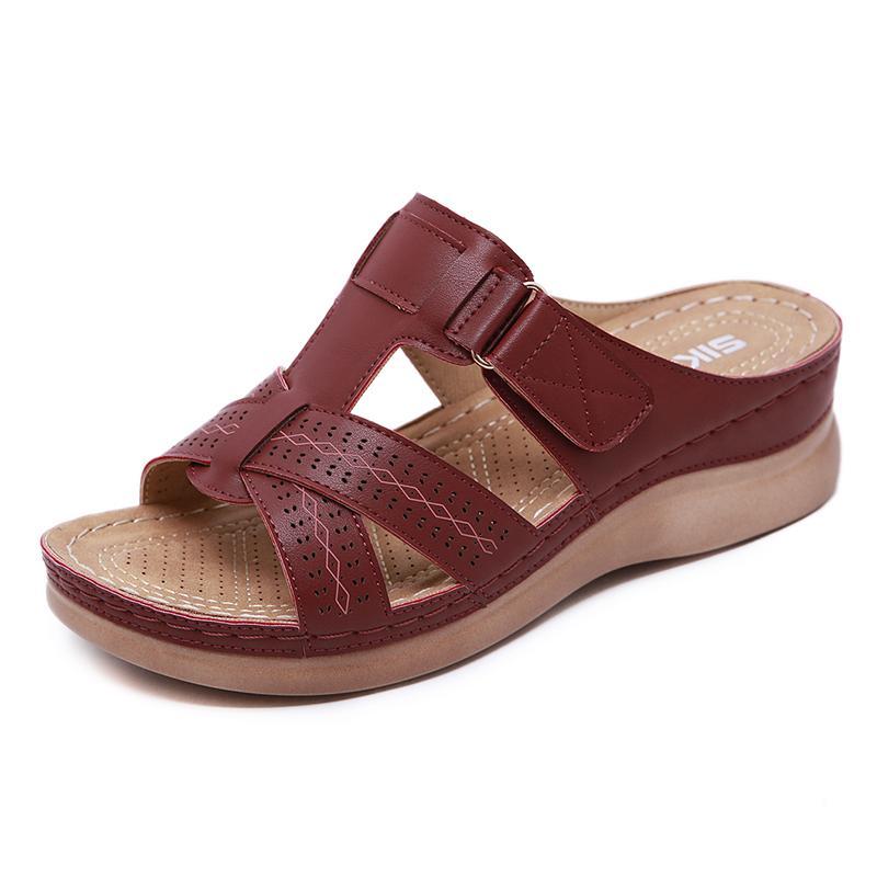 Women's Hook Loop Wedges Sandals