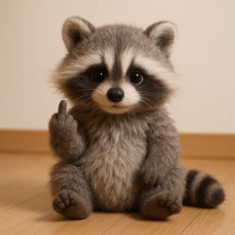 🐮🖕Cute Middle Finger Plush Highland Cow