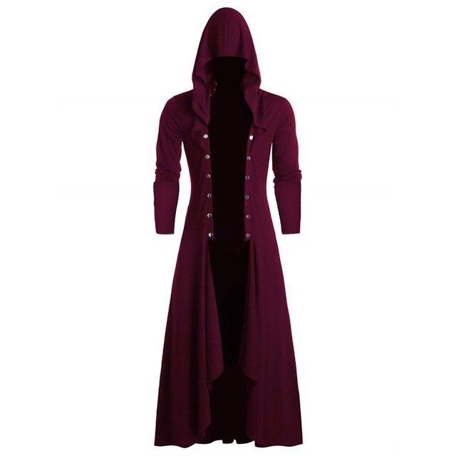BLACKRISS™Mens Gothic Long Cloak Coat-Blackriss