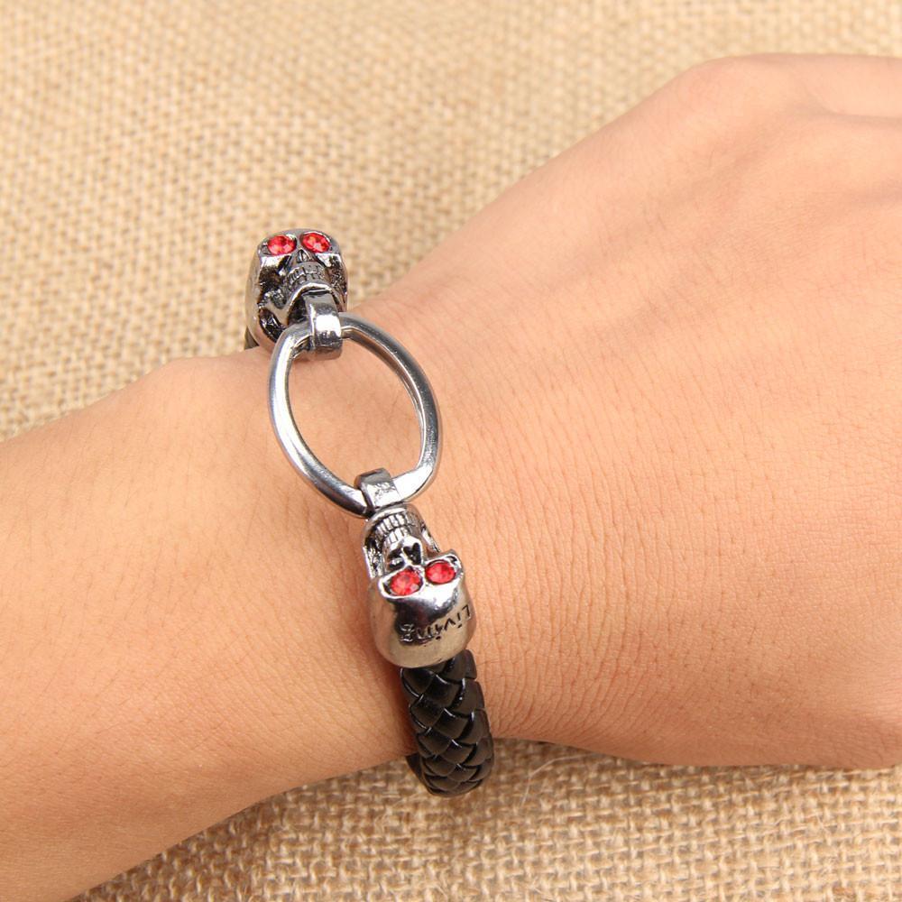 Blackriss™Rhinestone Skull Bracelet-Blackriss