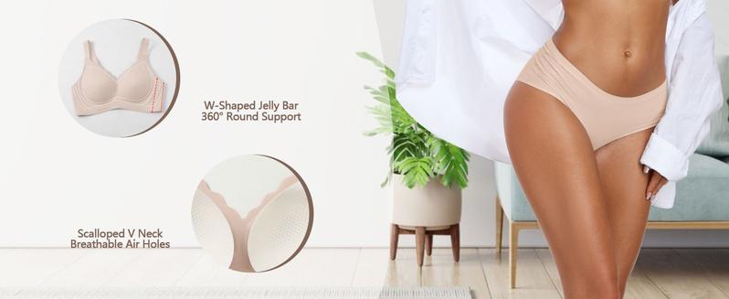 Product Introduction of OEAK Women Seamless Bras No Underwire Scalloped Push Up Bras Soft Wireless Comfort Bralettes Full Coverage Everyday Bra Womenswear Adjustable 3