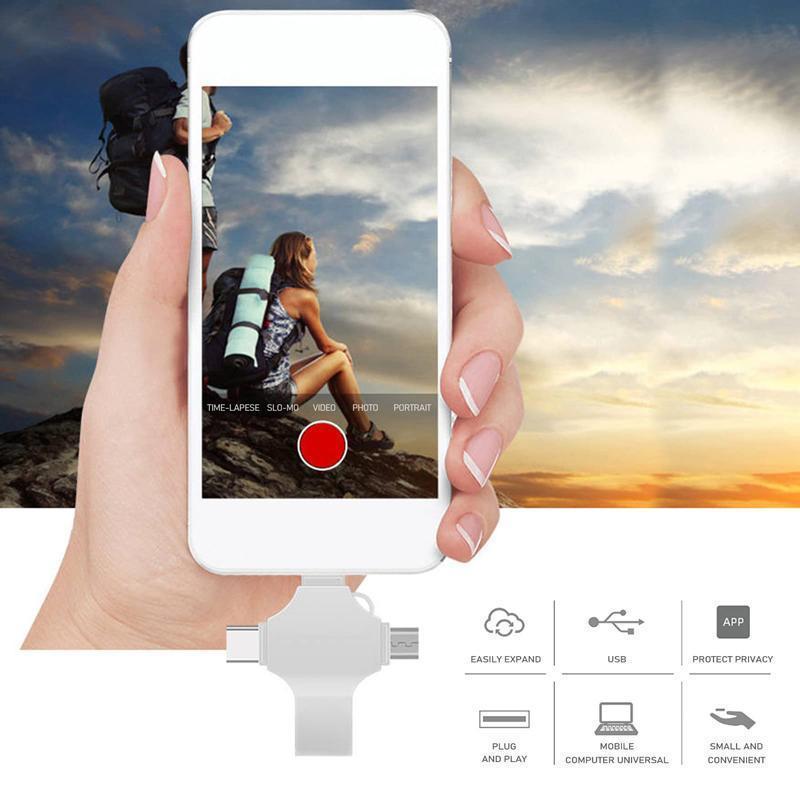 USB Flash Drive, 4-in-1 OTG Memory Stick