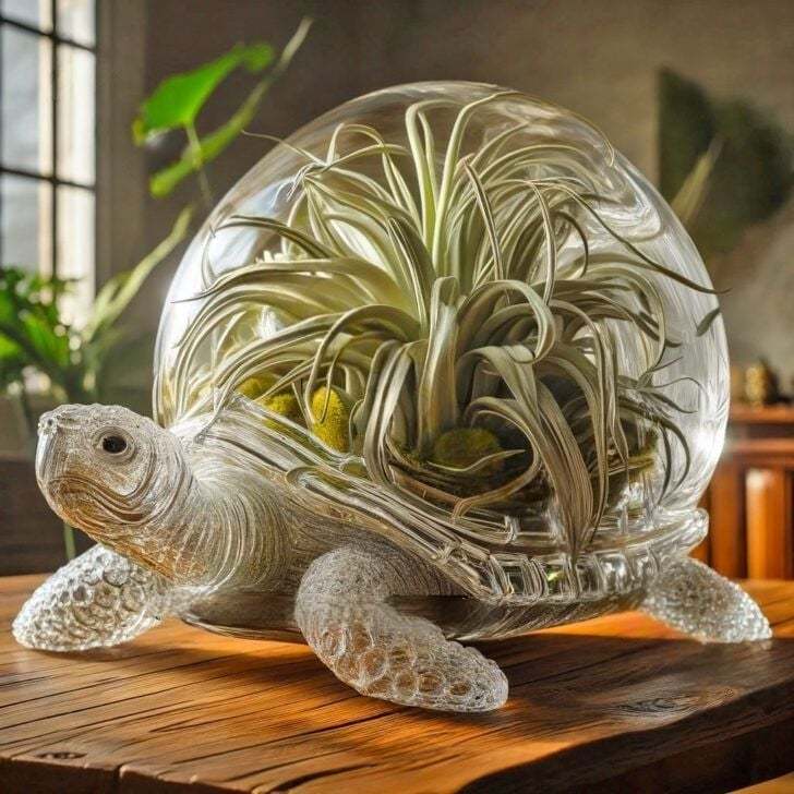Glass Animal Shaped Air Plant Holders