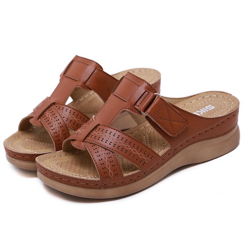Women's Hook Loop Wedges Sandals