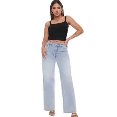 Selected Stretchy Wide Leg Jeans | TikTok Shop