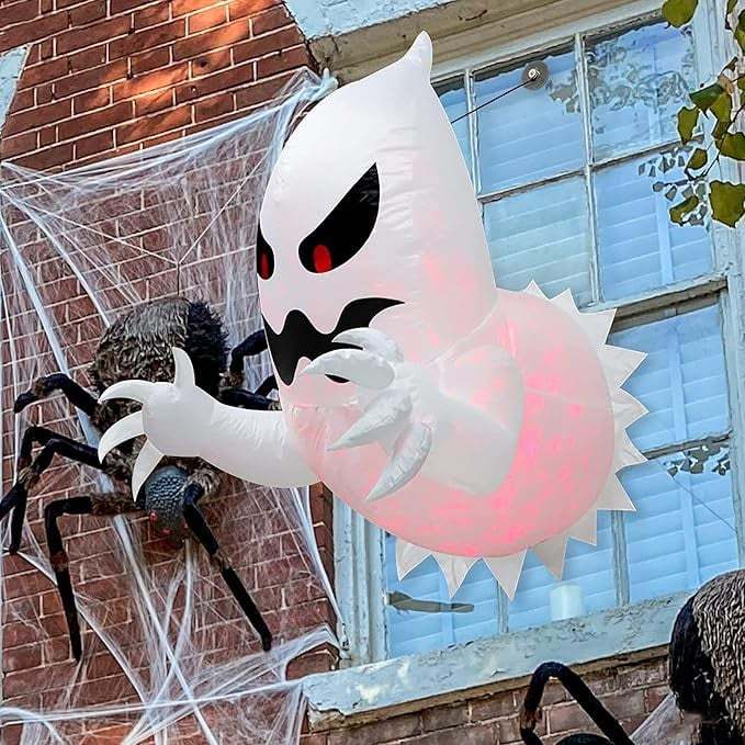 Holiday Day 49% OFF LED Halloween Inflatable Ghost