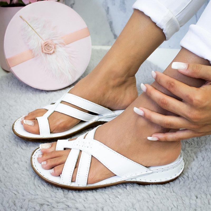 Casual Comfy Toe Ring Criss-Cross Sandals