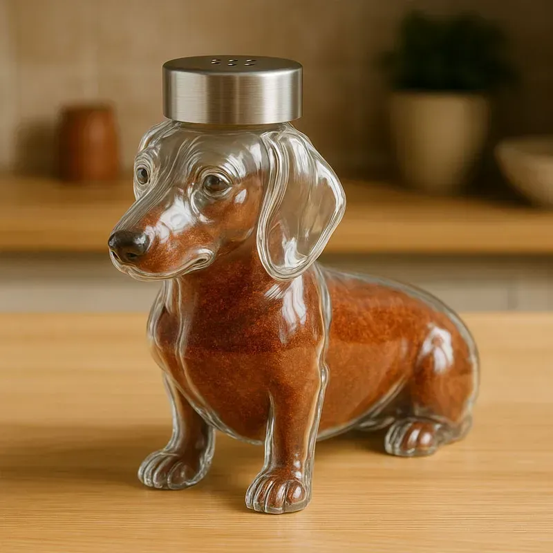 (🌲Christmas Hot Sale- 49% OFF) Handmade Puppy Glass Seasoning Bottles