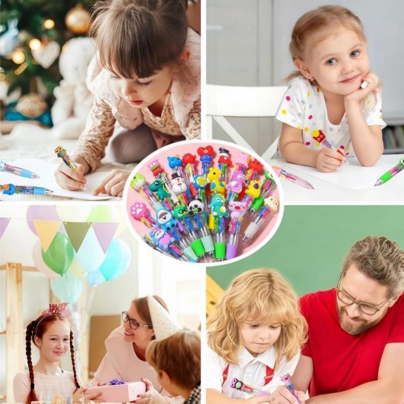 💖20Pcs Mini Multicolor Pens in One 4-in-1 Cute Pens Bulk for Kids