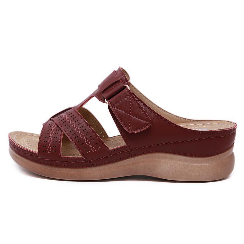 Women's Hook Loop Wedges Sandals