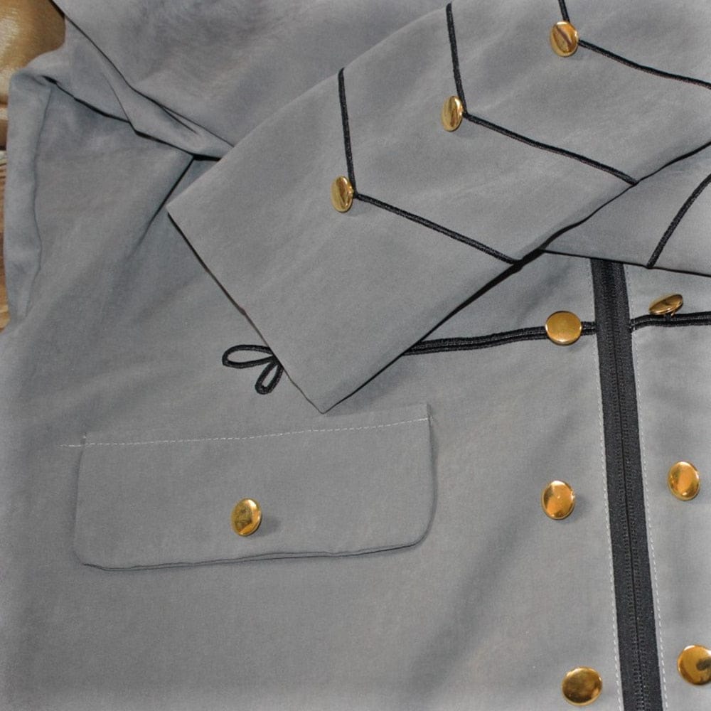 BLACKRISS™Men's Gothic Steampunk Stand Collar Military Style Jacket 3 Colors-Blackriss