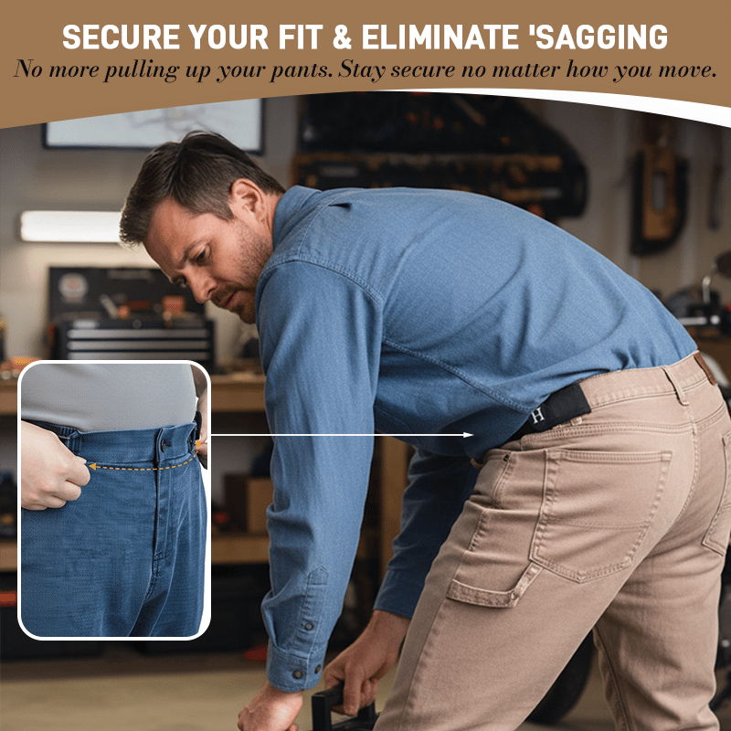 🔥 Tactical Metal Hook Elastic Belt (Unisex)